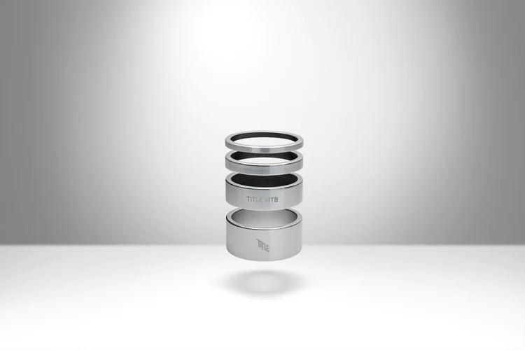 Kit espaciador de dirección aluminio TITLE