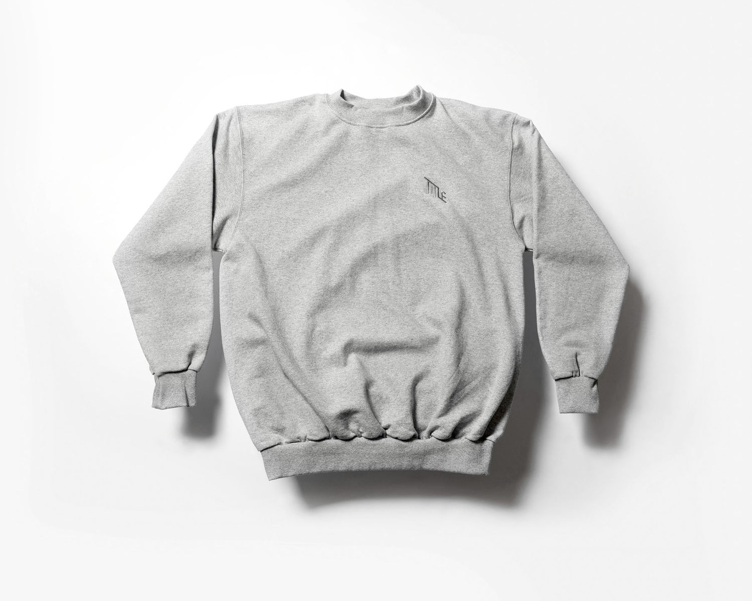 Poleron Crew Neck TITLE - Gris
