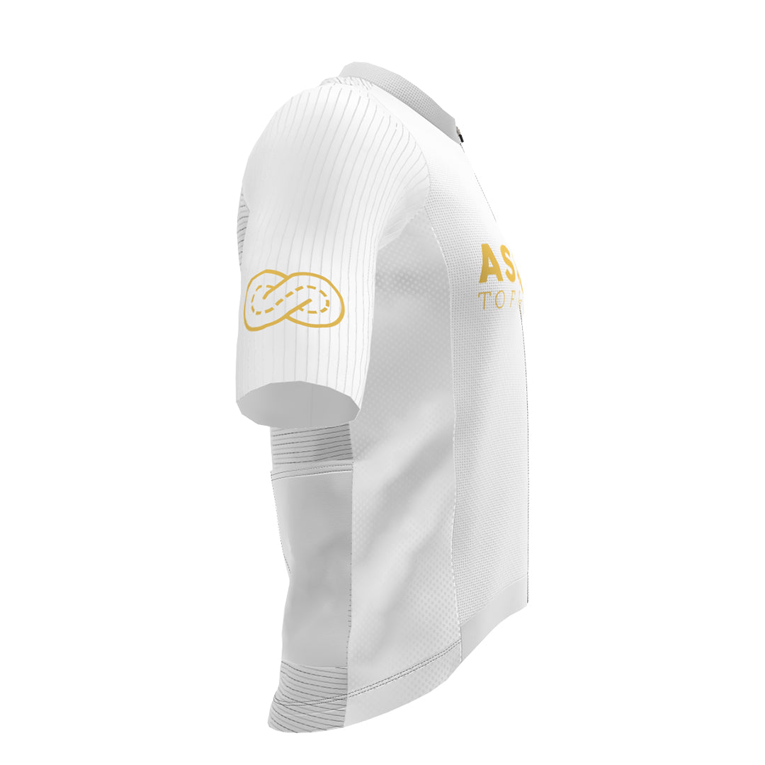 Maillot Manga Corta Slopline Piuma Assault to Freedom - Blanco Amarillo