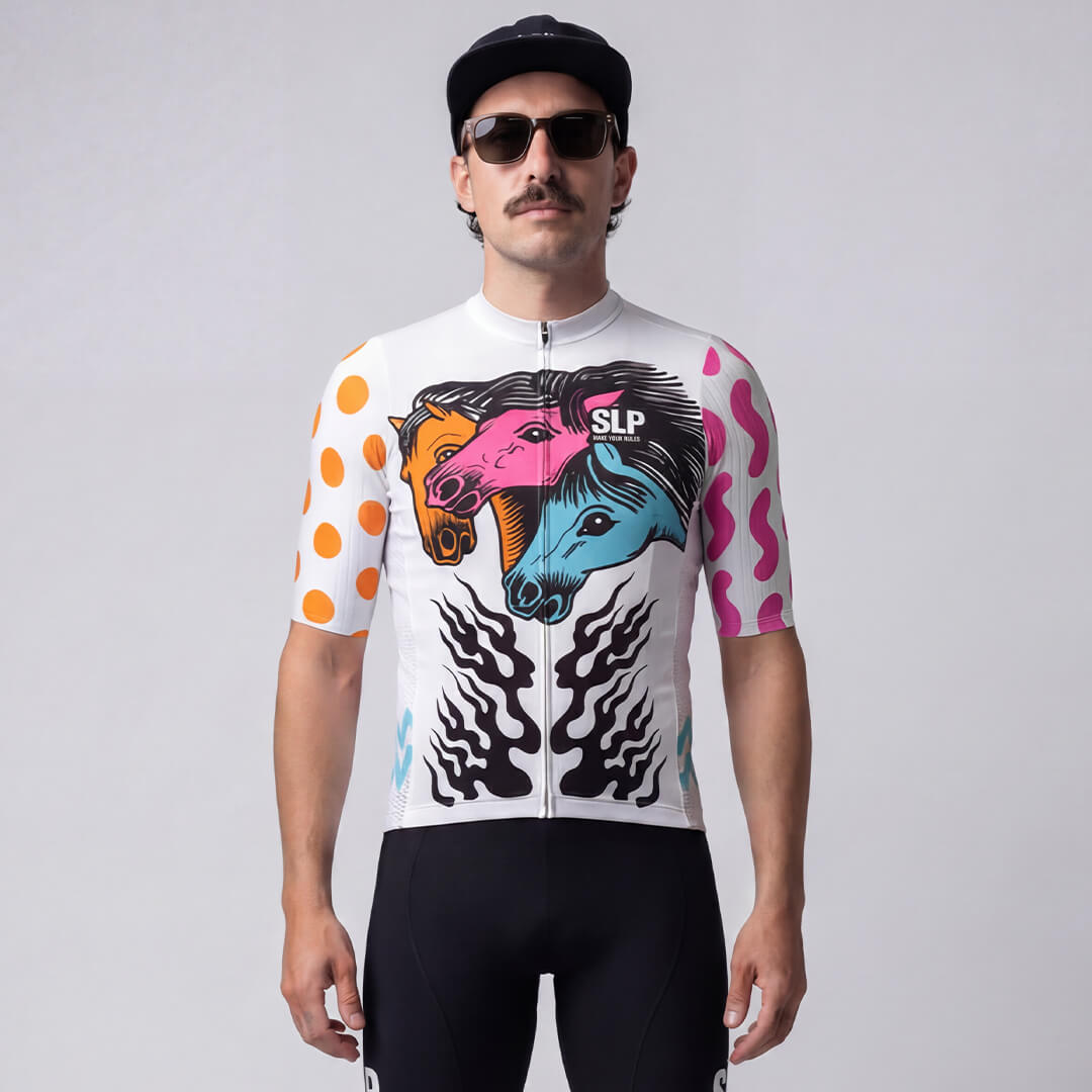 Maillot Manga Corta Slopline Piuma - B.Simo Cavalli di Fuoco