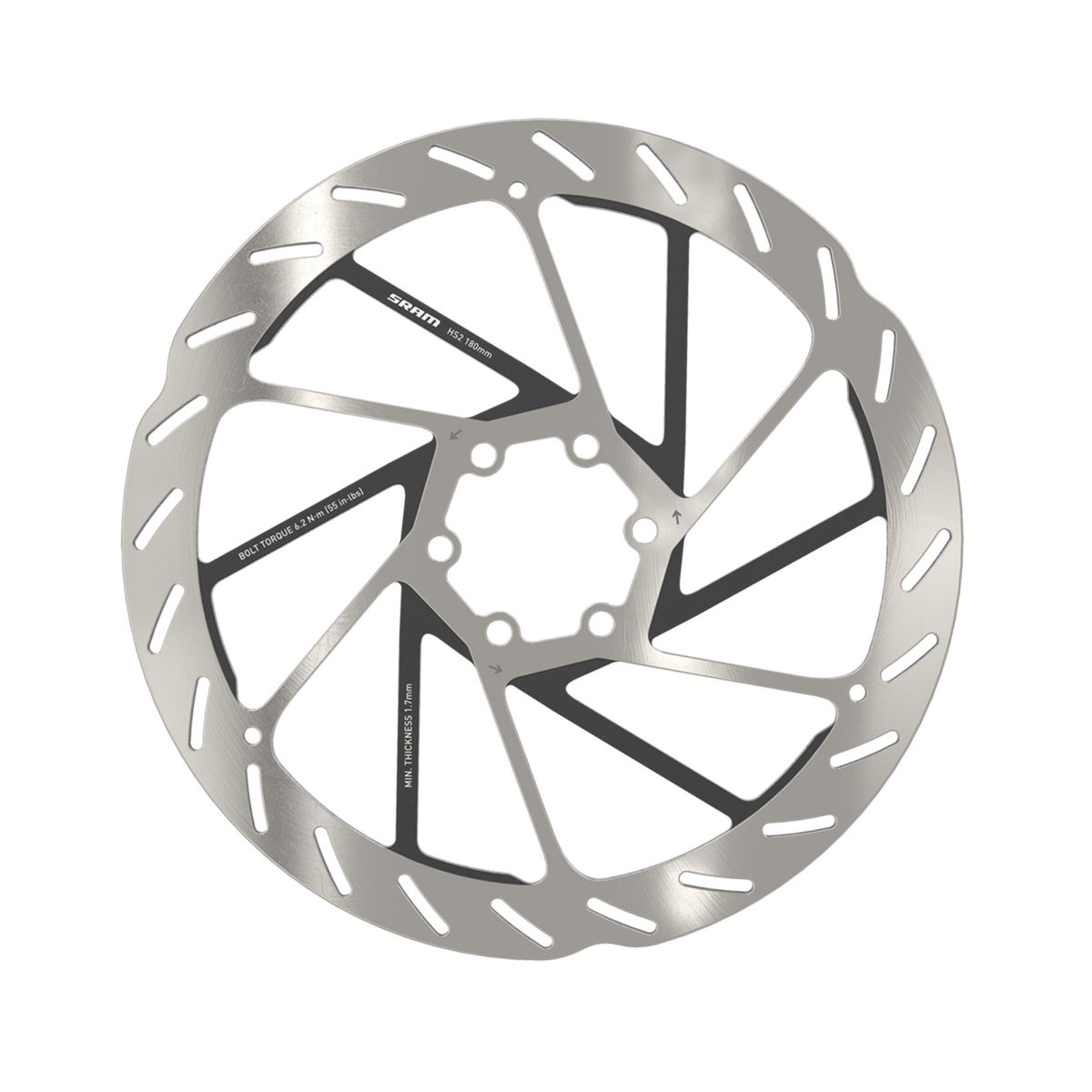 Rotor Disco HS2 180 mm Rounded 6P