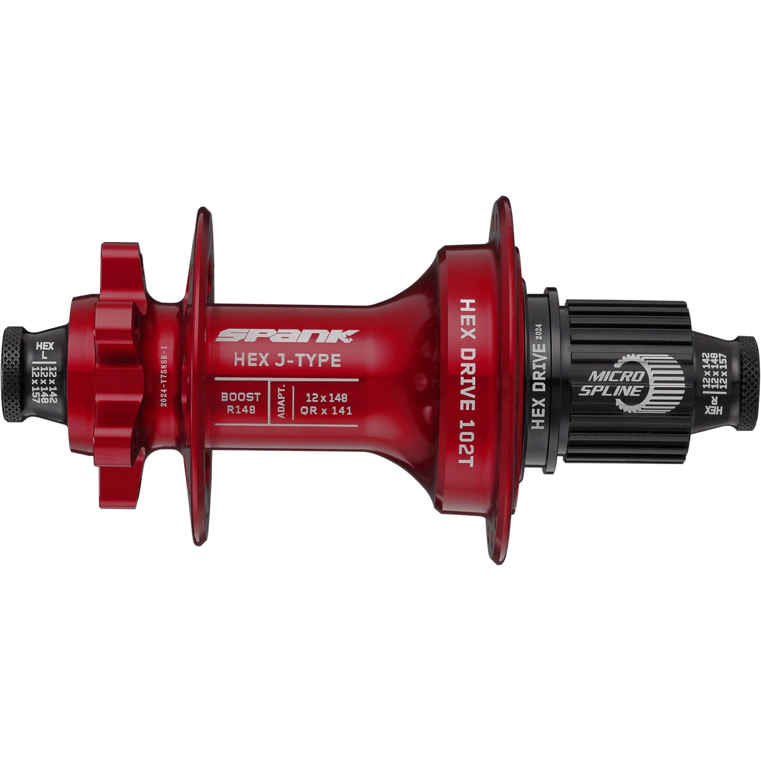 Maza trasera SPANK HEX J-TYPE Boost R148 Microspline Hub