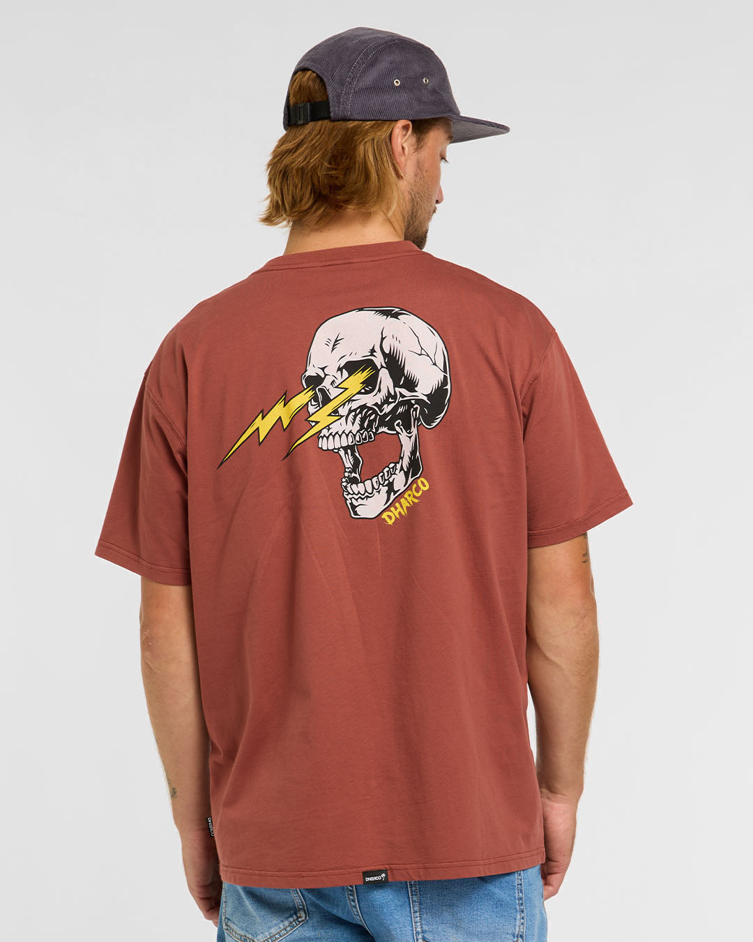 Camiseta de algodón para hombre | Color óxido