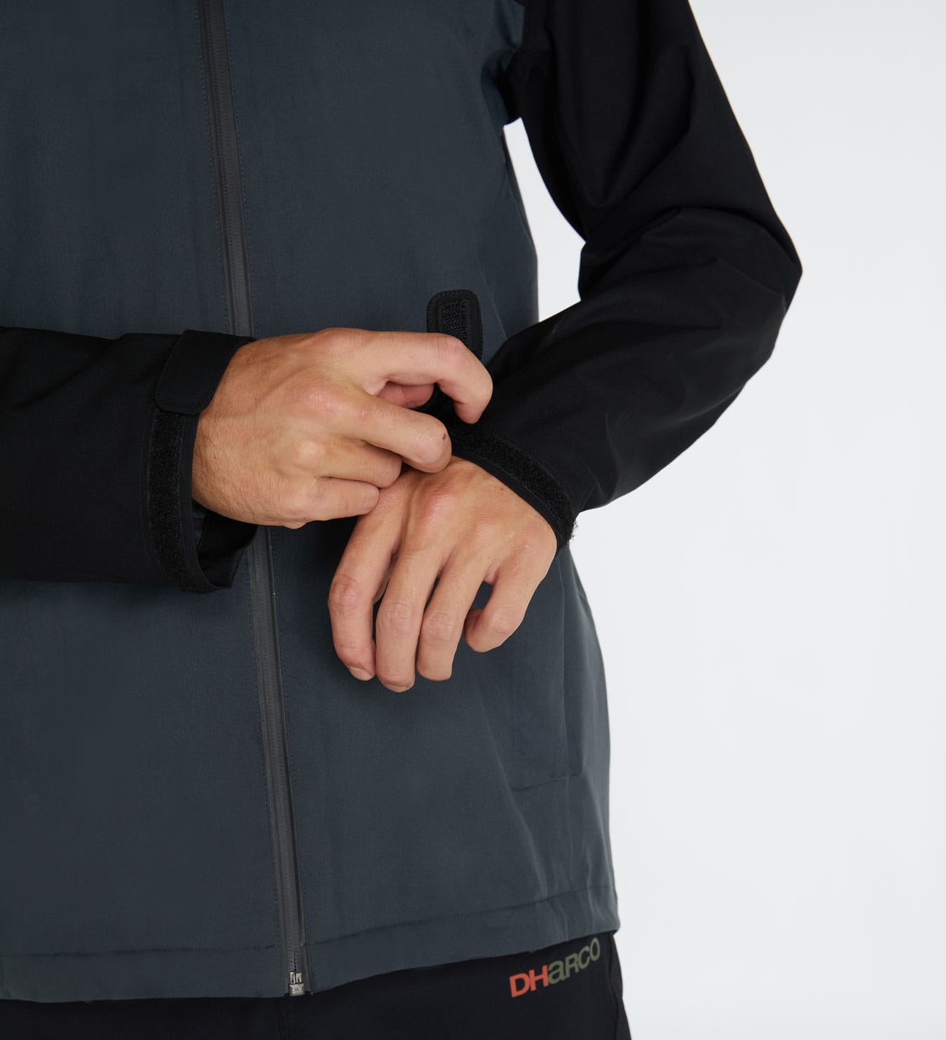 Mens Rain Jacket | Black Grey