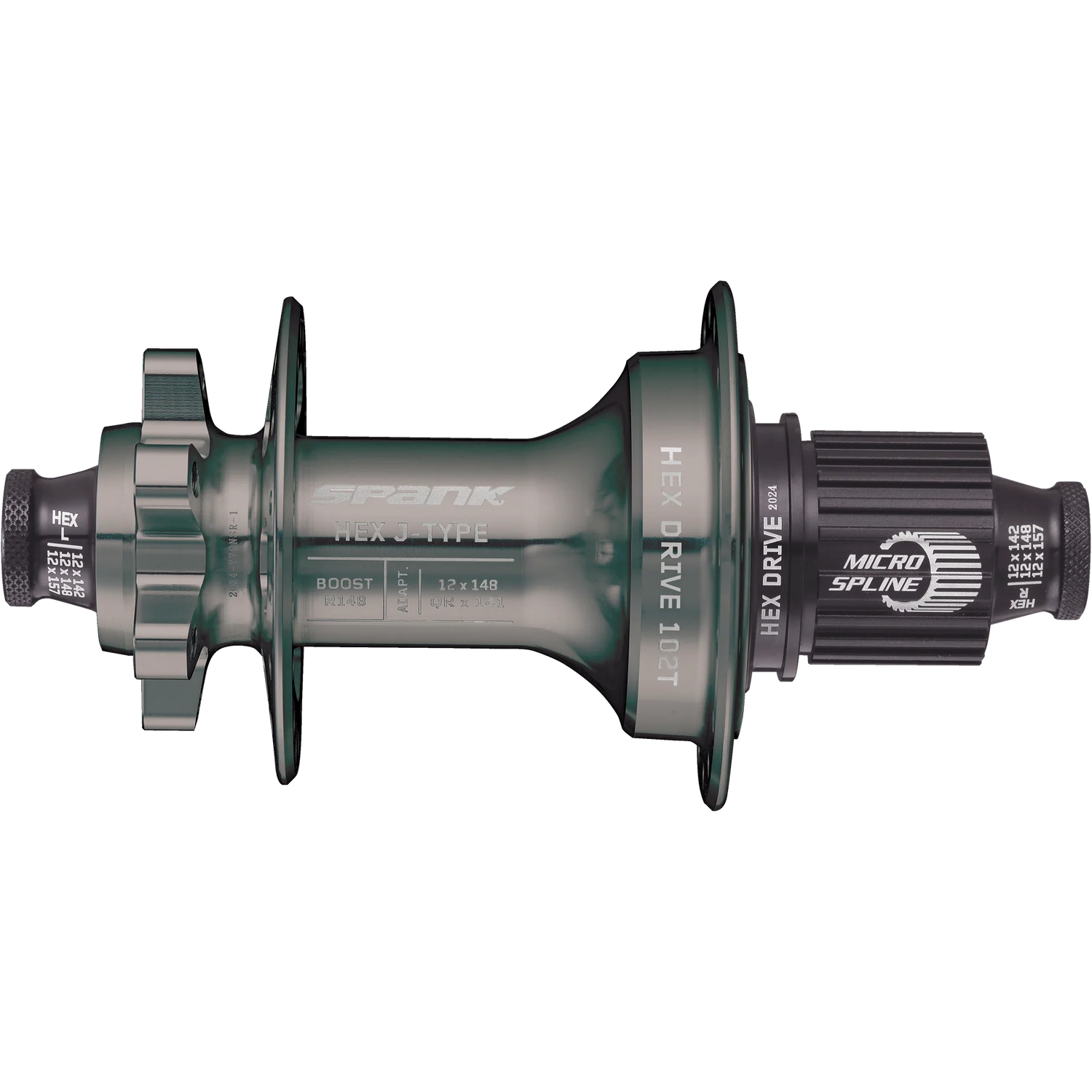 Maza trasera SPANK HEX J-TYPE Boost R148 Microspline Hub