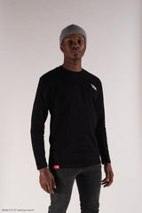 Polera manga larga TITLE - Negra
