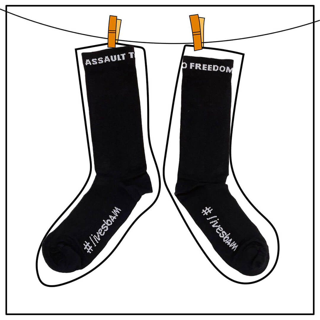 Calcetines Slopline Sbam Assault to Freedom - Negro
