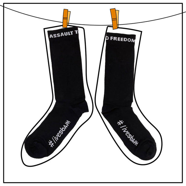 Calcetines Slopline Sbam Assault to Freedom - Negro