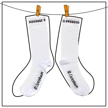 Calcetines Slopline Sbam Assault to Freedom - Blanco