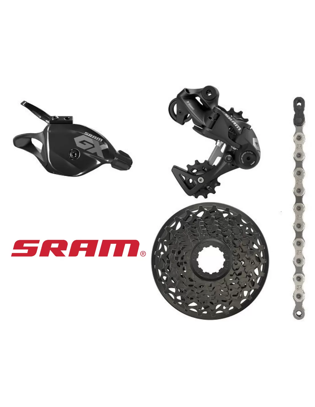 KIT Sram GX 7V DH (cambio-shifter-pata-cadena)