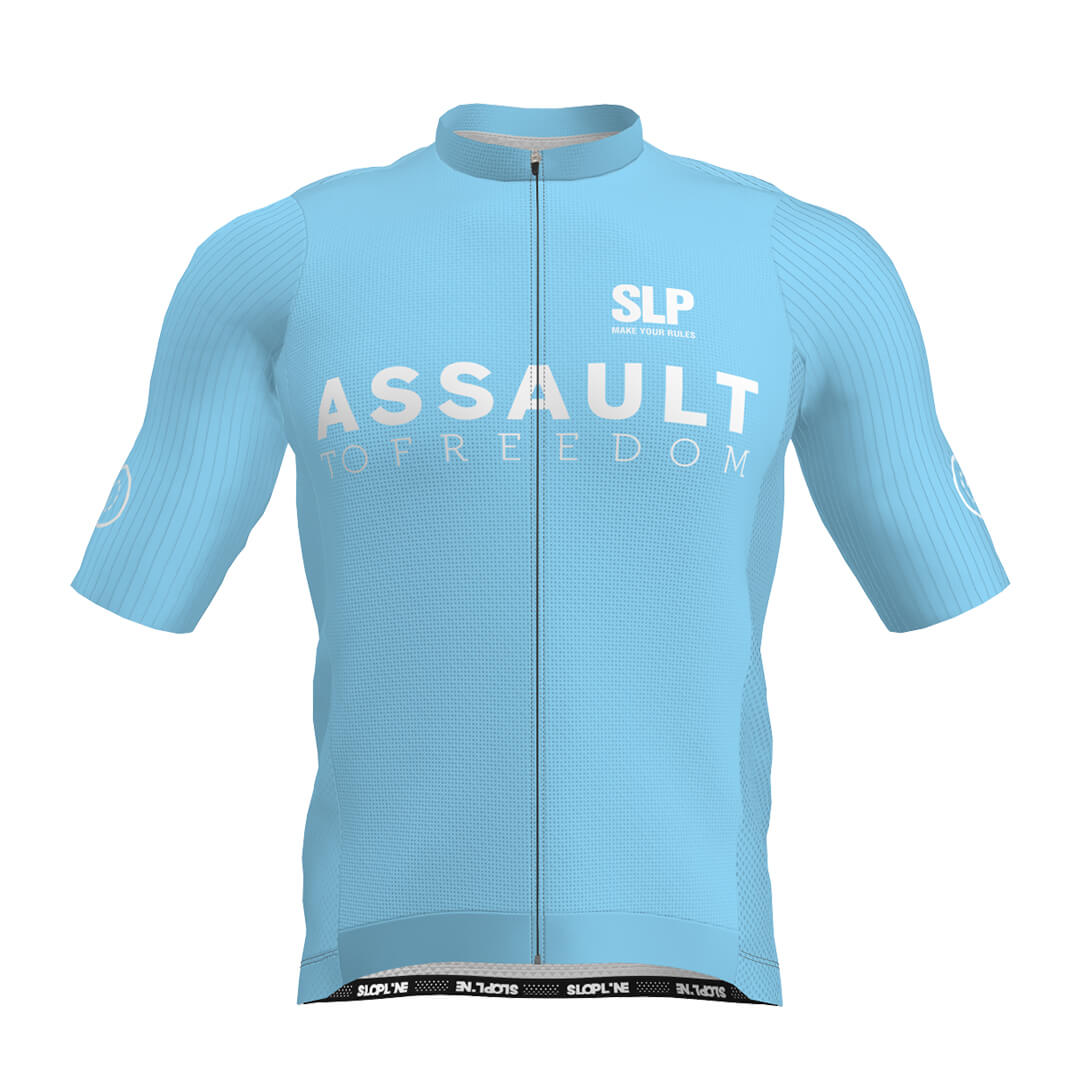 Maillot Manga Corta Slopline Piuma Assault to Freedom - Celeste