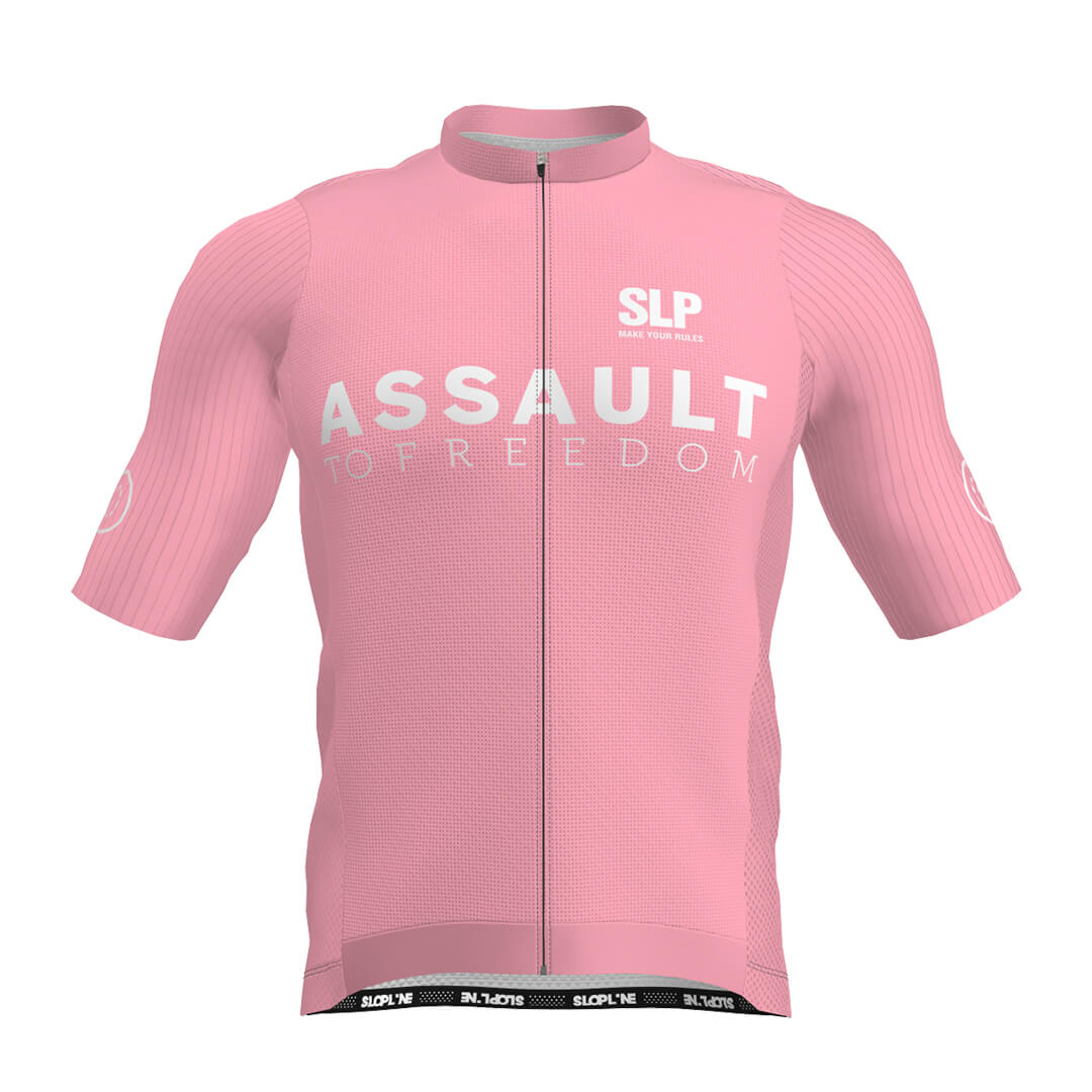 Maillot Manga Corta Slopline Piuma Assault to Freedom - Rosado