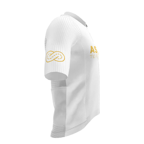 Maillot Manga Corta Slopline Piuma Assault to Freedom - Blanco Amarillo