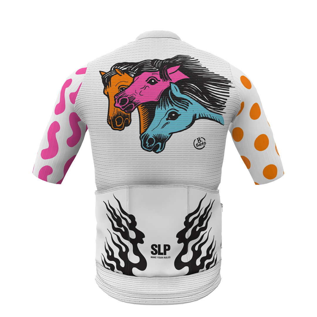 Maillot Manga Corta Slopline Piuma - B.Simo Cavalli di Fuoco